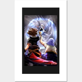 Sora and Riku vs Xemnas (Kingdom Hearts2) Posters and Art